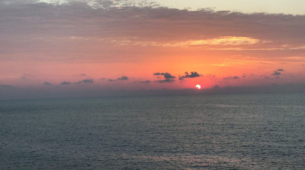 Sun rises at Cala Creta.