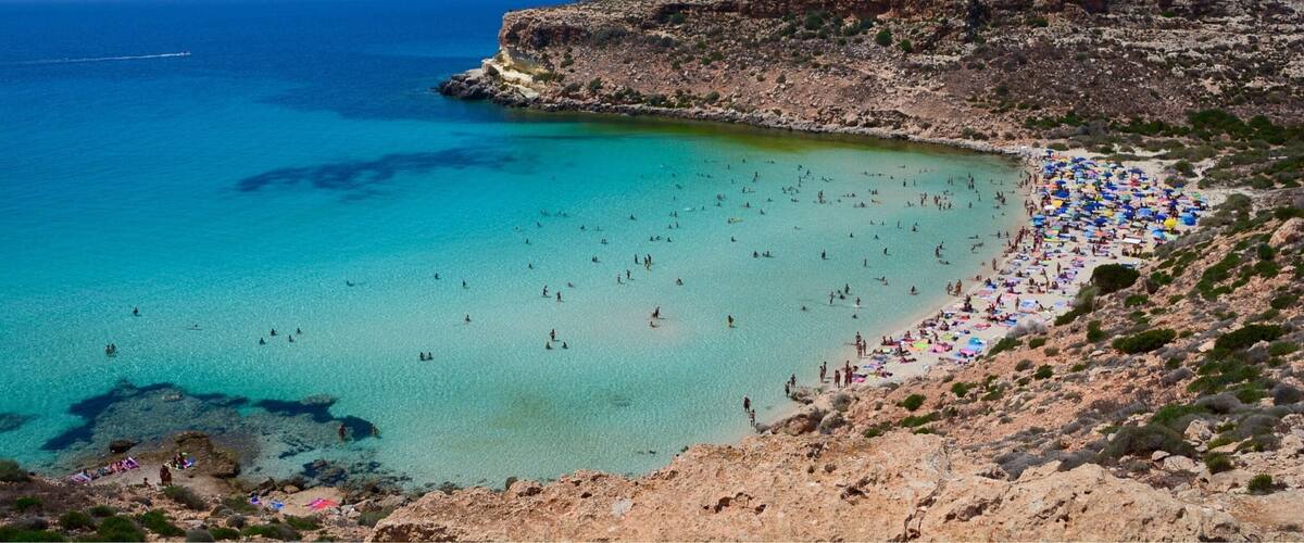 Rabbit Beach, Lampedusa, Italy. The most beautiful beach I've ever seen.