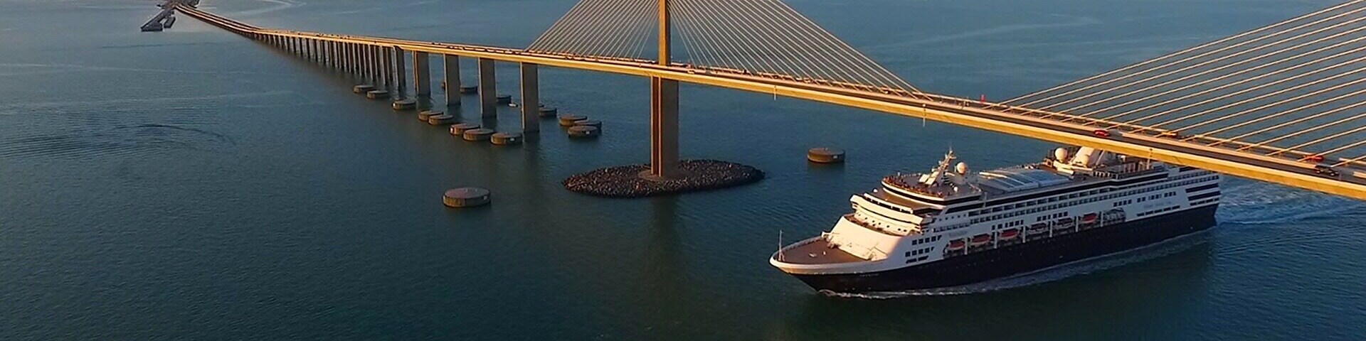 Sunset on Sky Way Bridge. FLORIDA #sunset #florida