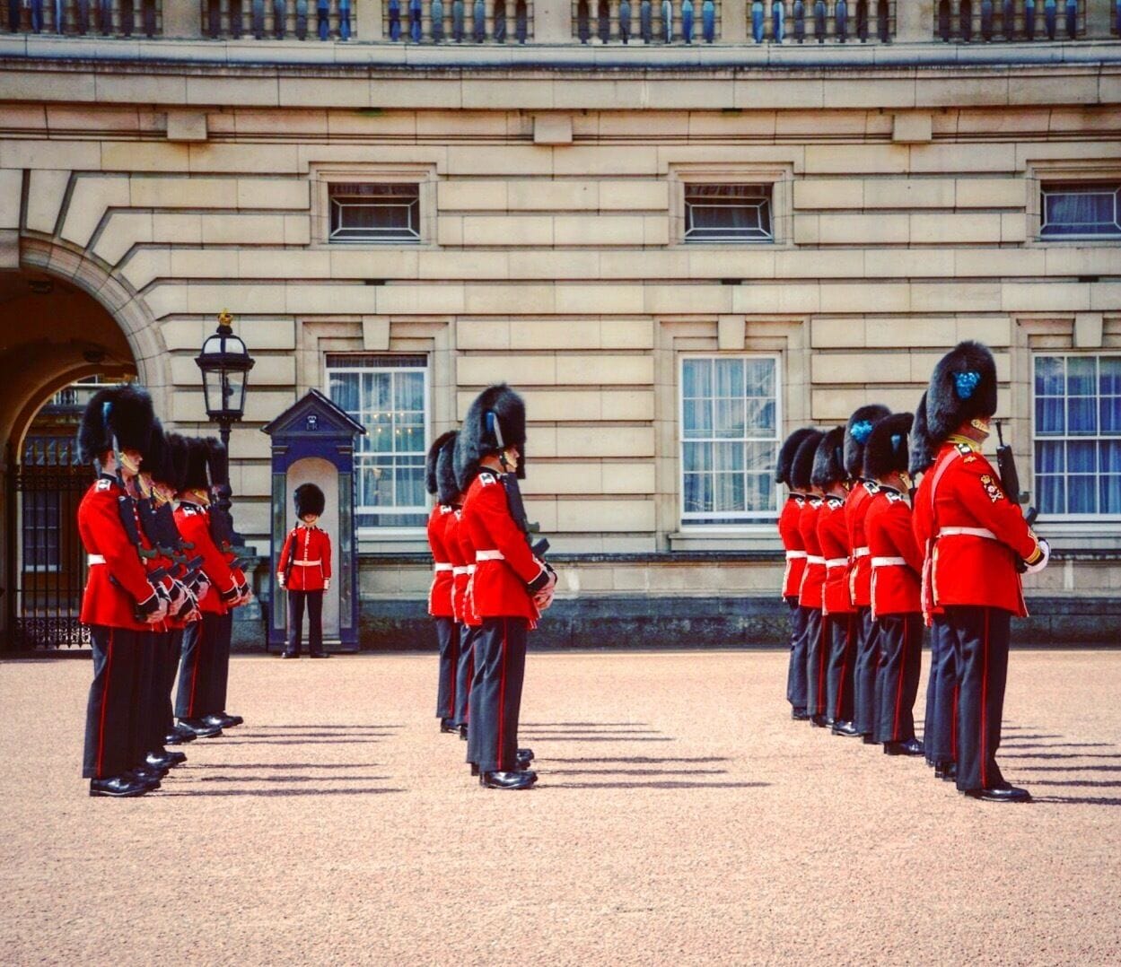 ...changing of the guards at Buckingham Palace 