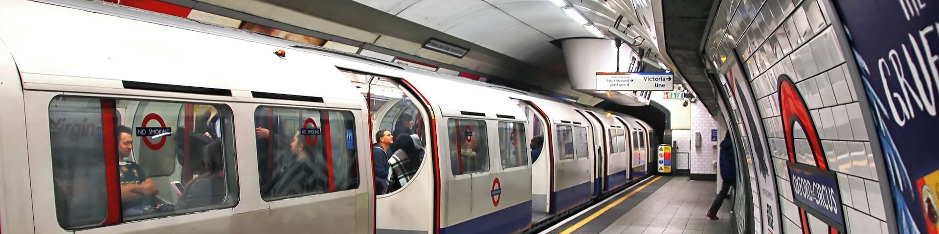 This is one of London's deeper Tube stations. Oxford Circus is proud of its escalators, and rightfully so. From street level, it's a long ride down to the platform. Don't expect any cellular coverage down here! This is one of London's busiest Underground stations and, with so many different entrances and exits, you'll need to keep your wits about you!