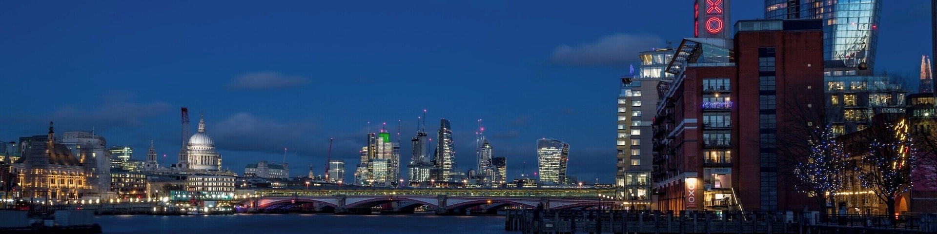 View from the South Bank looking towards Blackfriars