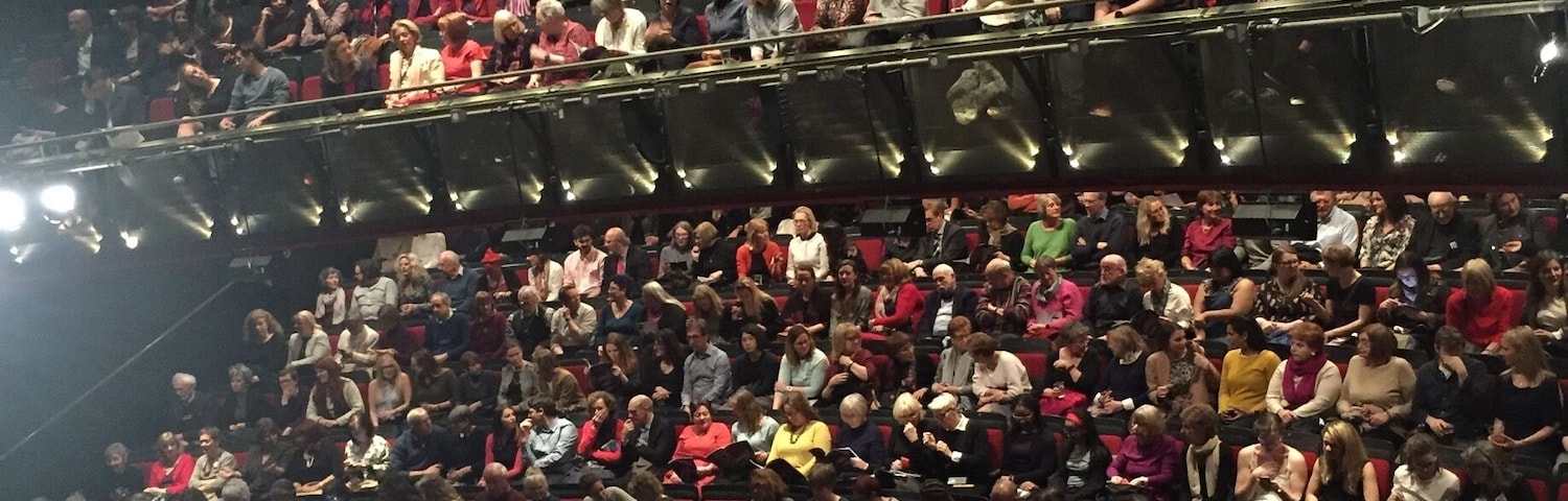 Full house in Sadlers Wells #lifeatexpedia
