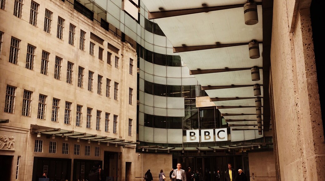 Down at BBC HQ today, lovely iconic building