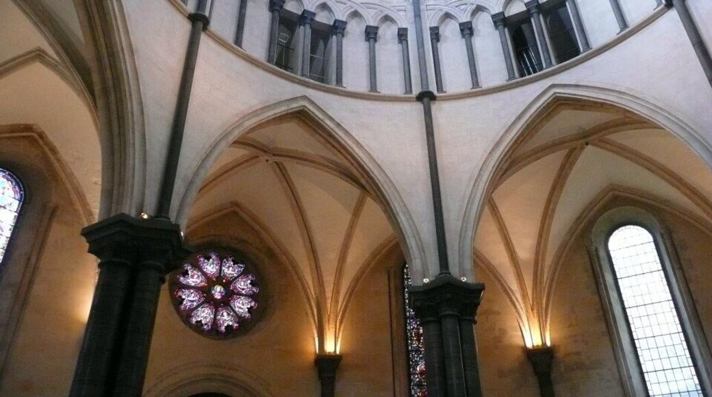 Amazing light in the church.