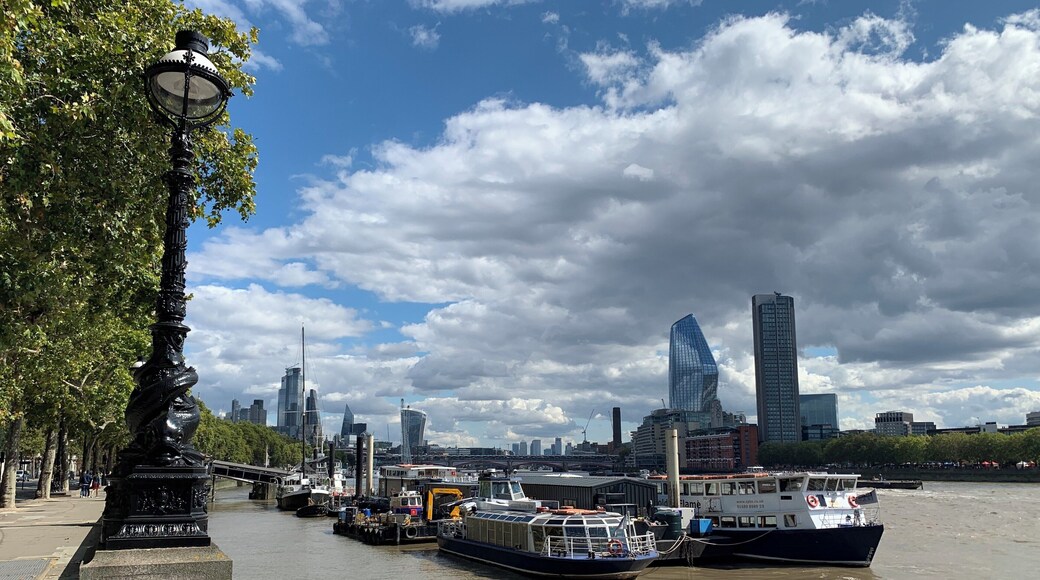 View from the Embankment towards the City.
