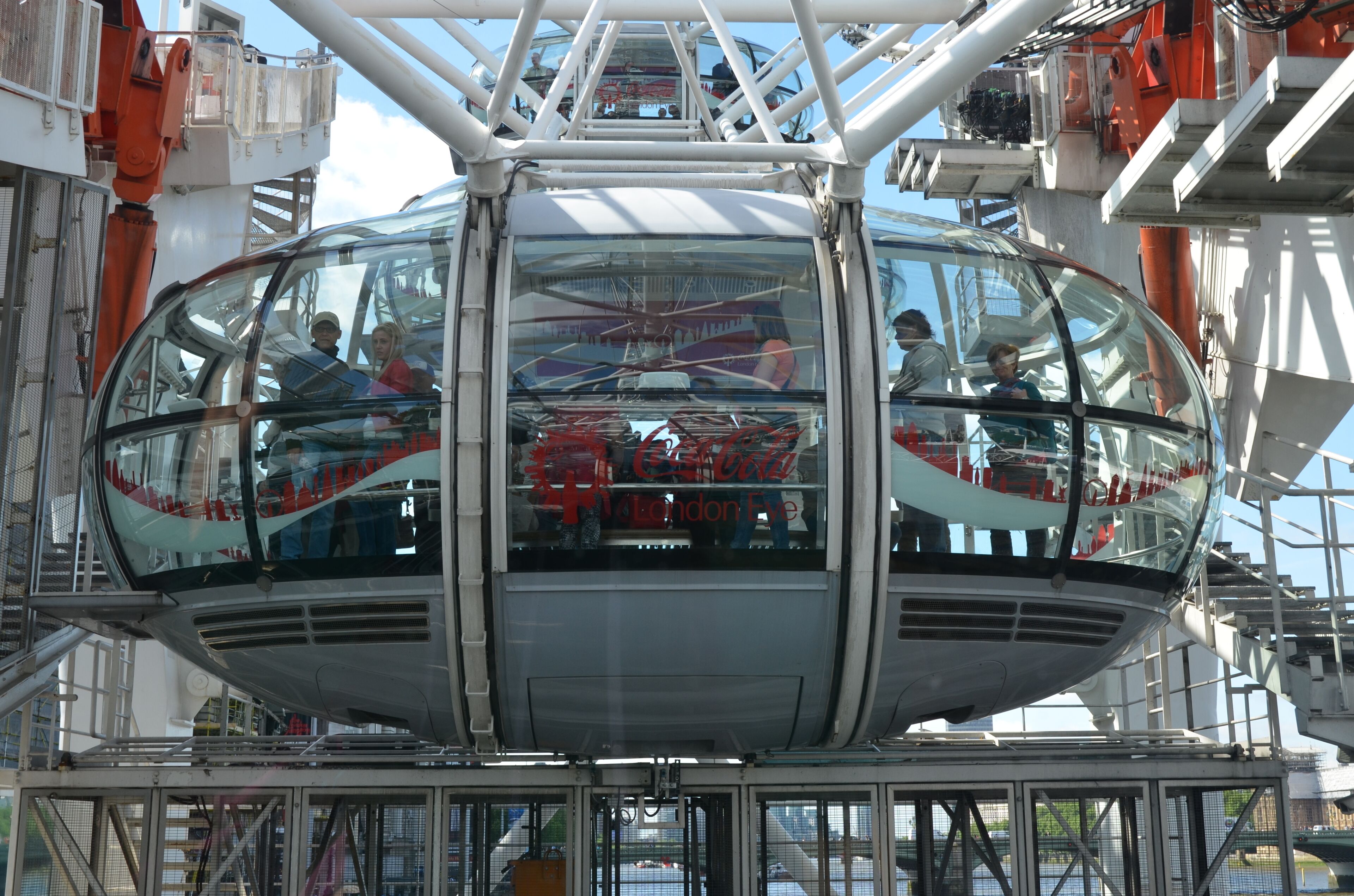 All aboard a capsule of the London Eye