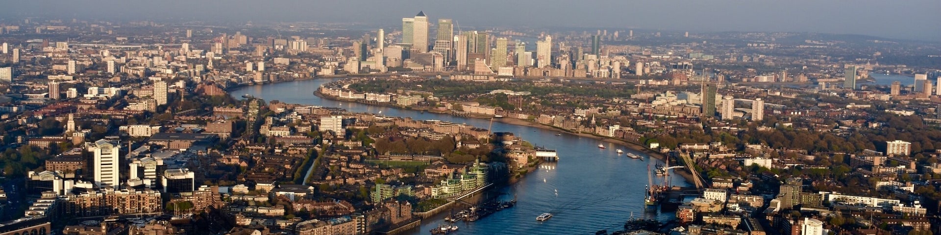 Visit the Shard at night while in London. To the east is Tower Bridge and Canary Wharf in the distance.