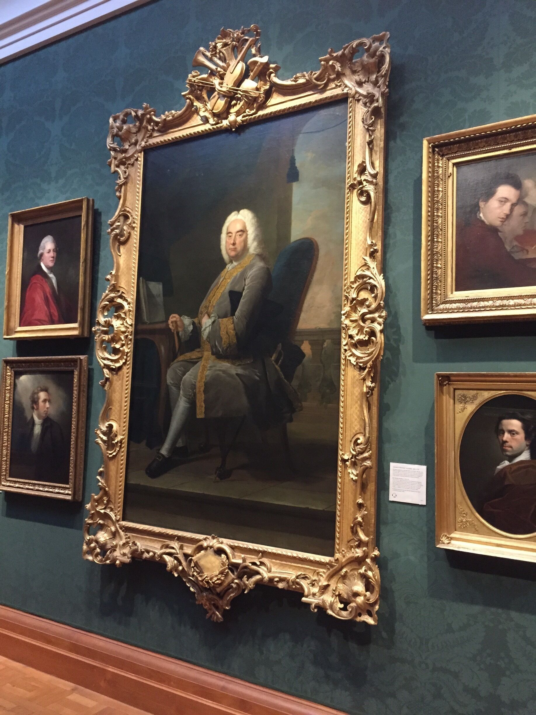 This place is so cool, and well worth a visit. The entire museum is portrait paintings, some photos but mostly English "royalty". I had to take the photo of the great composer G. F. Handel, as The Messiah is among my favorite classical works. 