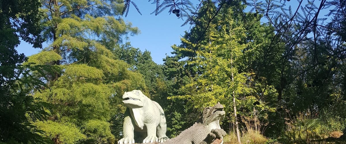 There are still #dinosaurs at the #park in #SouthernLondon, check at #CrystalPalacePark