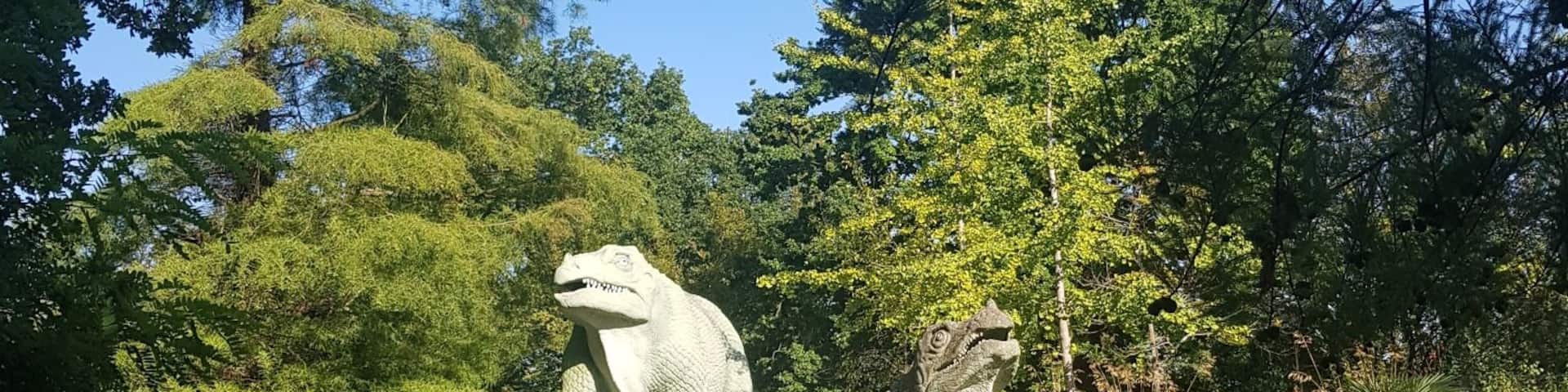 There are still #dinosaurs at the #park in #SouthernLondon, check at #CrystalPalacePark