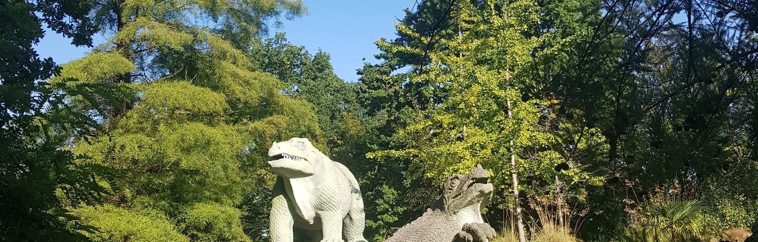 There are still #dinosaurs at the #park in #SouthernLondon, check at #CrystalPalacePark