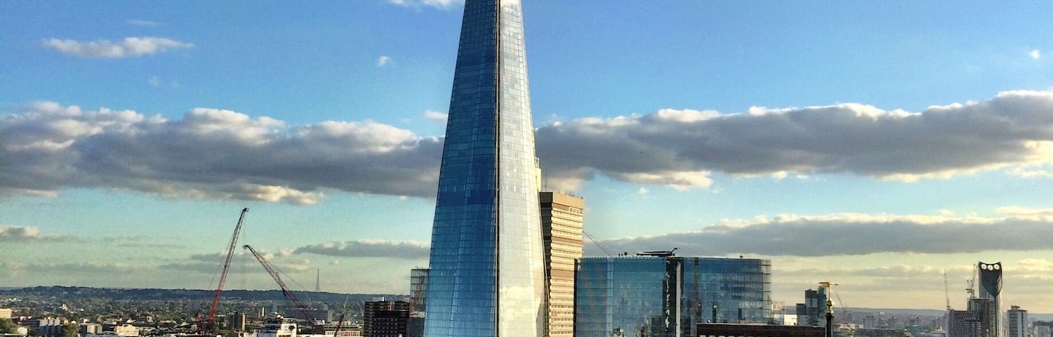 Taken from the top of the monument. Looking towards The Shard. The tallest building in Europe...