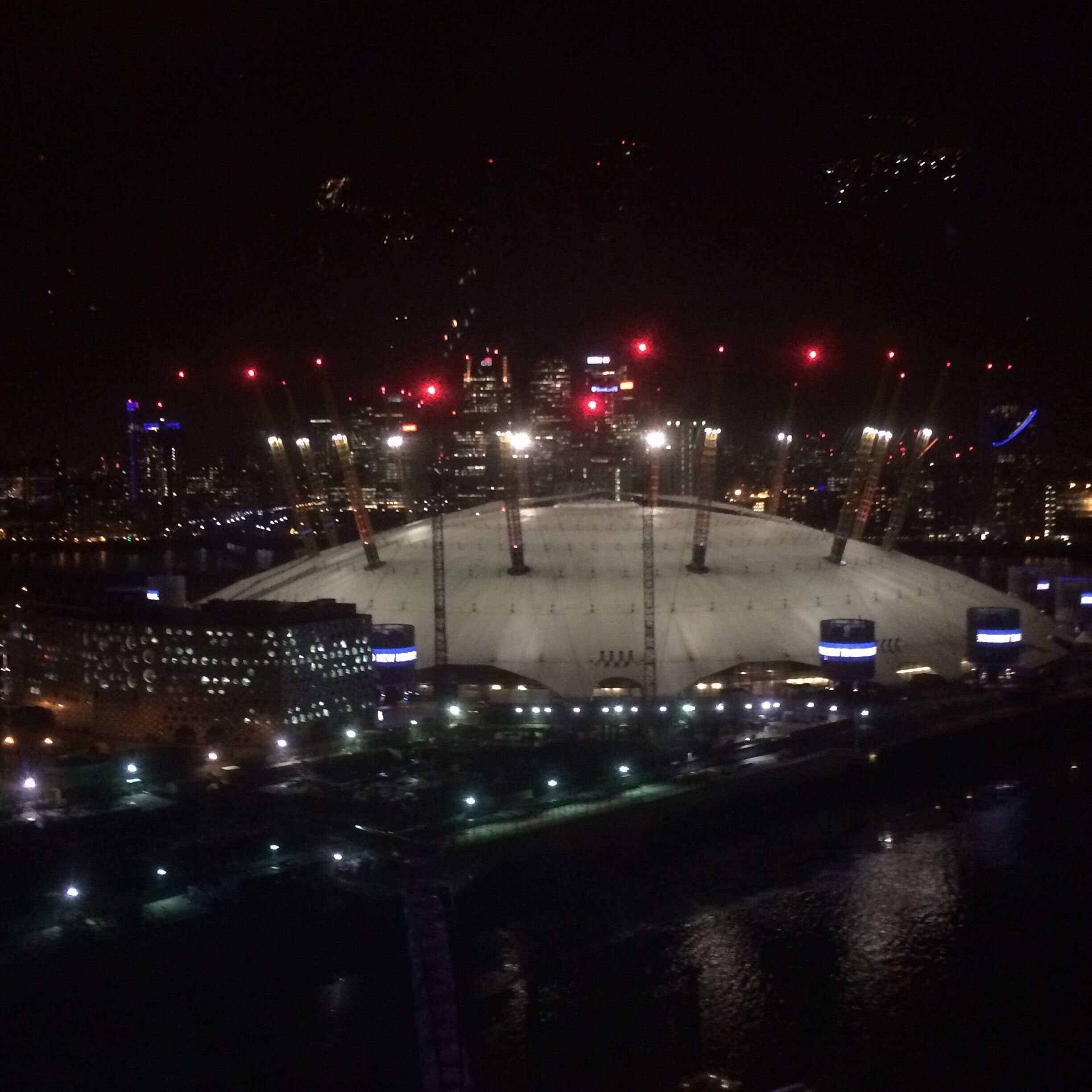 View of the o2 from the cable car 