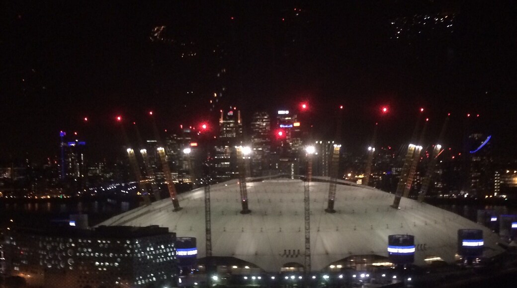View of the o2 from the cable car