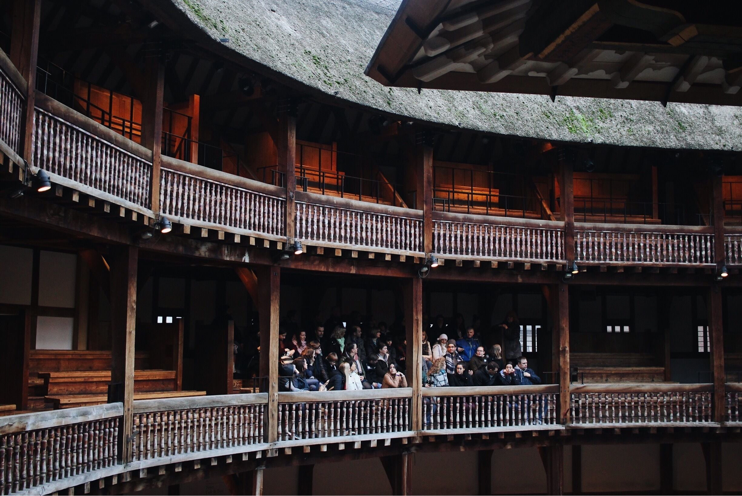 The tour inside Shakespeare's Globe is really fascinating, especially since I thought I was sitting in a 100+ year old performance space. Nope. This is the third construction. It was finished in 1989. 