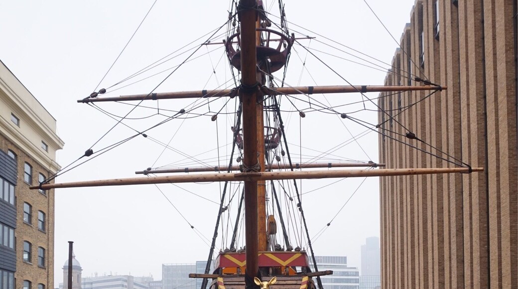 The Golden Hind in dry dock , London