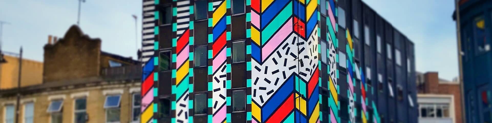 This is the Dream Come True Building designed by artist Camille Walala - such an amazing piece of art, and loads of original pieces really made this building (and her shop!) stand out to me. #lifeatexpedia #retailtherapy