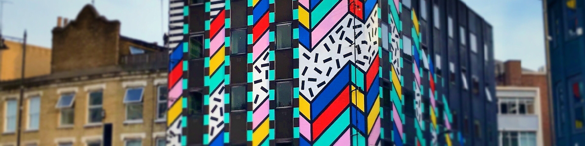 This is the Dream Come True Building designed by artist Camille Walala - such an amazing piece of art, and loads of original pieces really made this building (and her shop!) stand out to me. #lifeatexpedia #retailtherapy