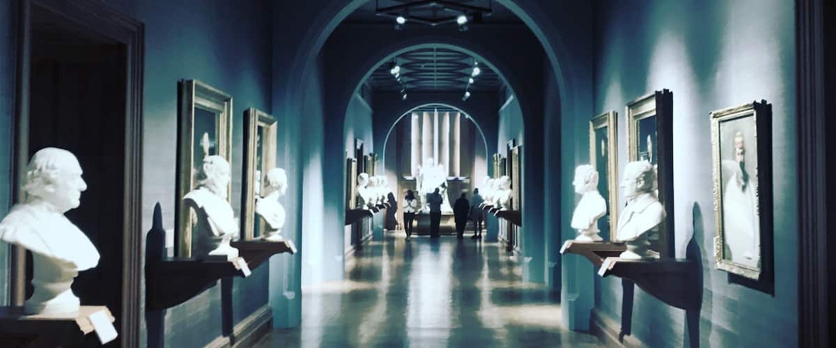 London is full of great museums and galleries for free. 
The National Portrait Gallery behind Trafalgar Square is full of beautiful corridors and staircases (and of course great art). 
Head up to the restaurant on the third floor for great views over the rooftops of London. 
#lifeatexpedia #mycity