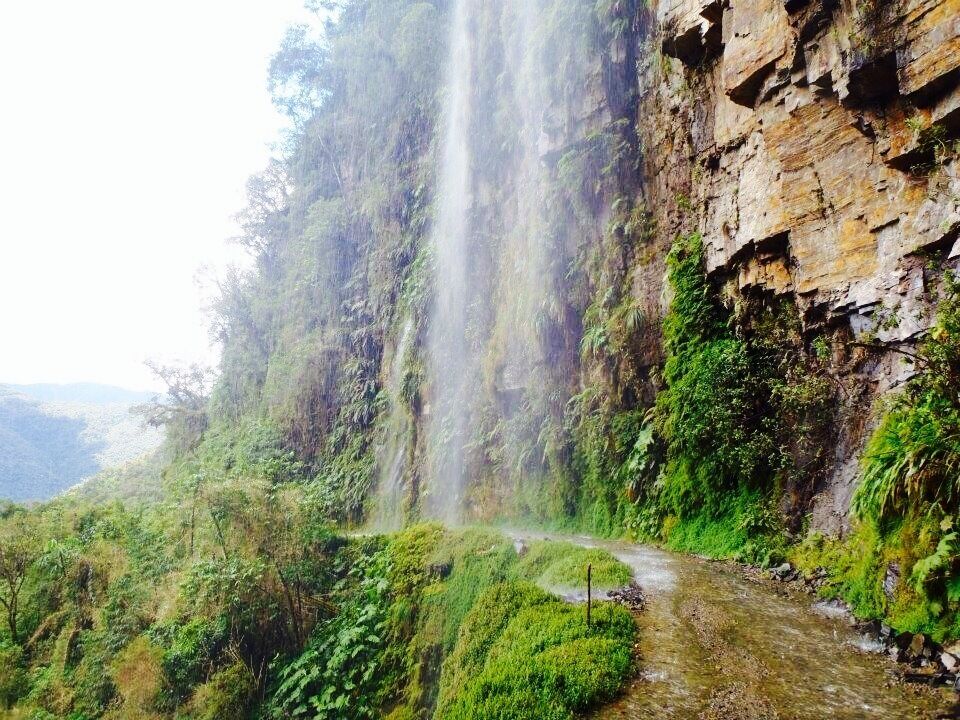 Biking down "the world's most dangerous road" or "death road" is one of the most fun activities to do in Bolivia. Starting at high altitude in snow and ending in jungle! Did it with the awesome Gravity tours in La Paz who aren't lacking in the safety practices like other companies.