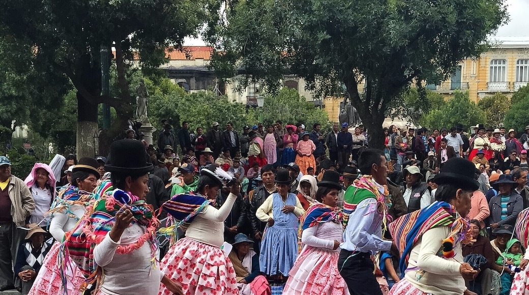 Made famous by the bedazzling costumes and gigantic floats in Brazil, South America's carnivals are often associated with glitz, glamour and international prestige. However, the #Festival is a much more local celebration in Bolivia and southern areas of Peru. The local indigeneous tribes come together for food, music and traditional dance to welcome in the new year. #merch #LifeAtExpedia