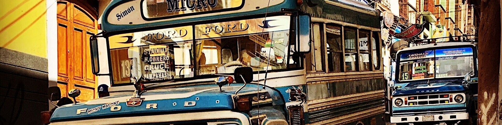 The microbuses all around La Paz are an easy and cheap mode of transportation around the city. And they look beautiful too!