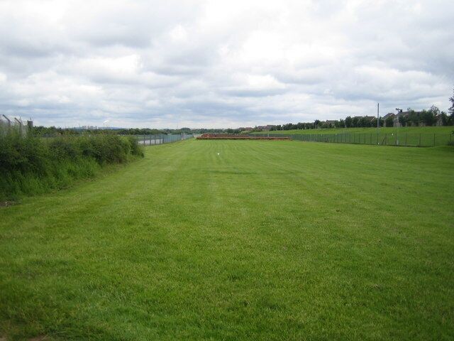 Aintree Racecourse This is the view from the Melling Road crossing looking down the Grand National course.