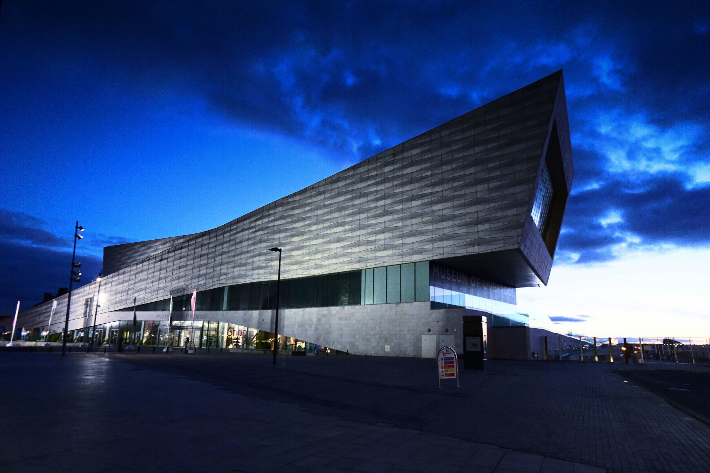 Liverpool waterfront as sunset tonight.