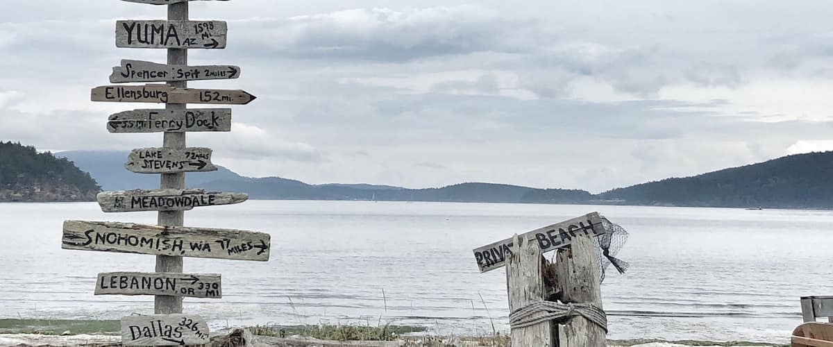 Private beach on #lopezisland #lifeatexpedia #chill