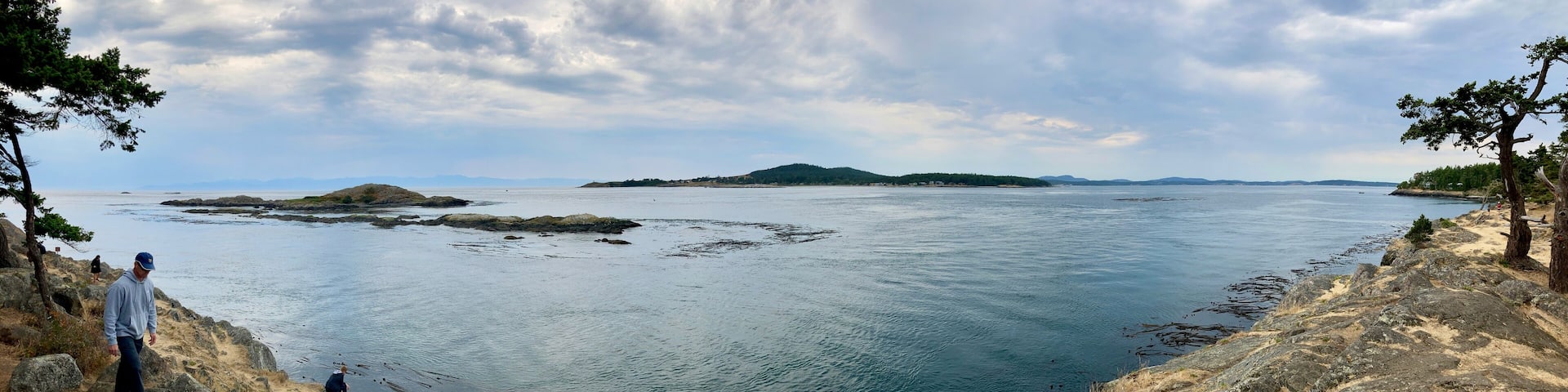 a panoramic view on Lopez Island