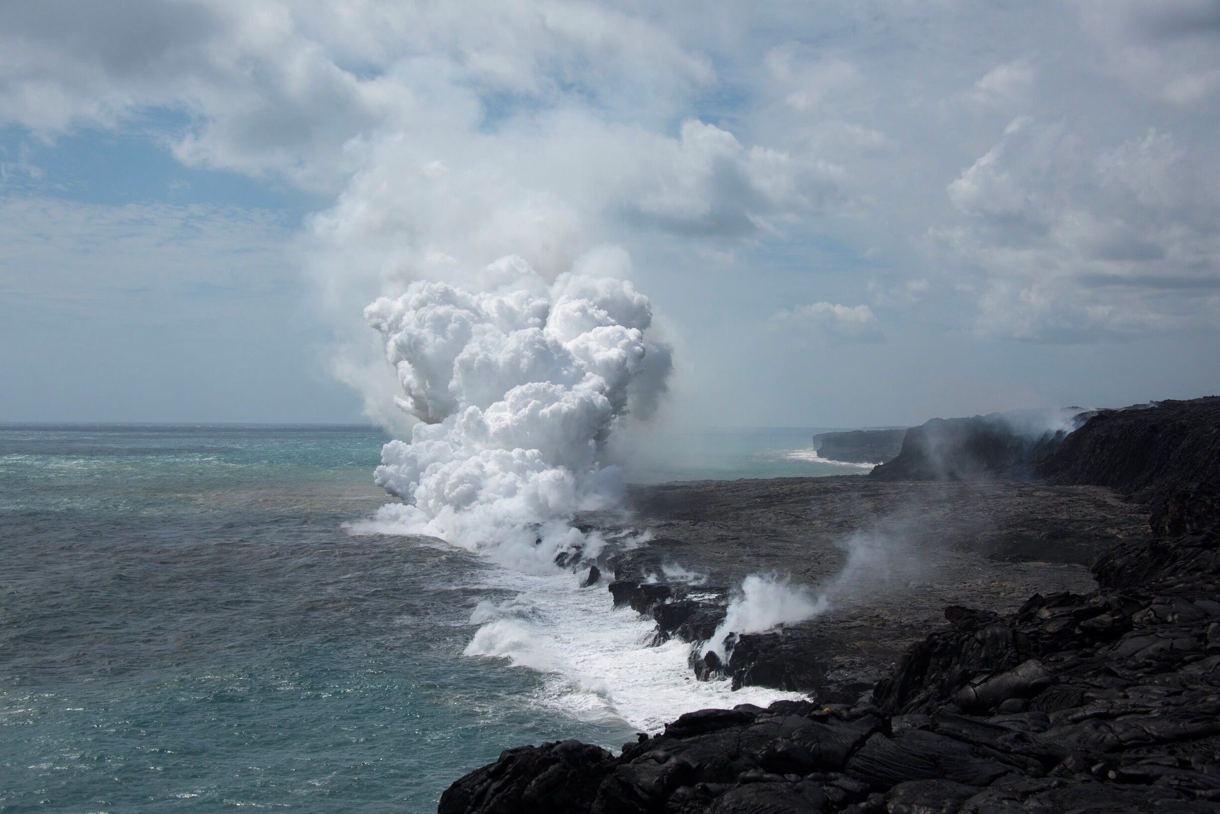 A must see if you are on the Big Island of Hawaii. Lava flowing into the Pacific. 