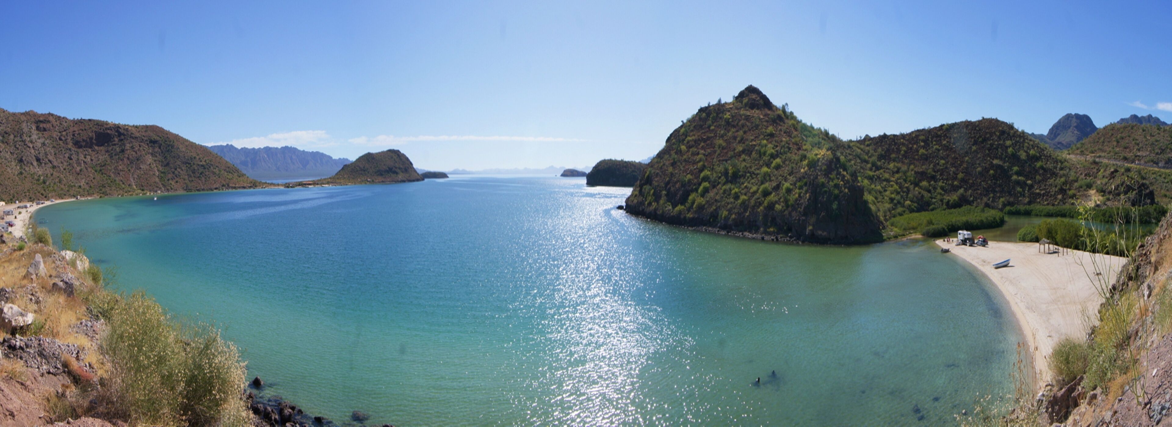 Panoramic of Bahia de la Concepcion, Loreto, Baja California Sur, Mexico