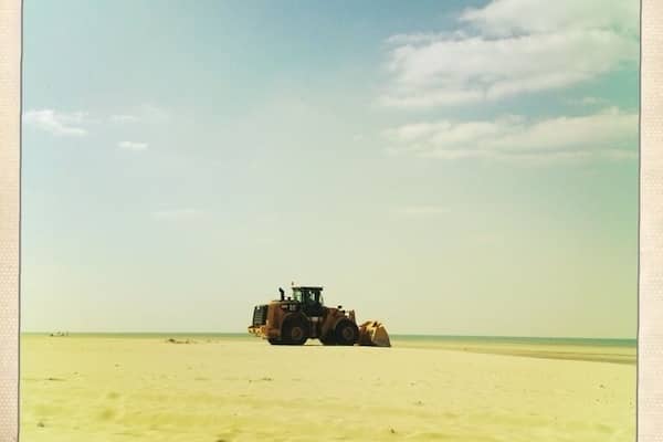 Workman having his lunch!