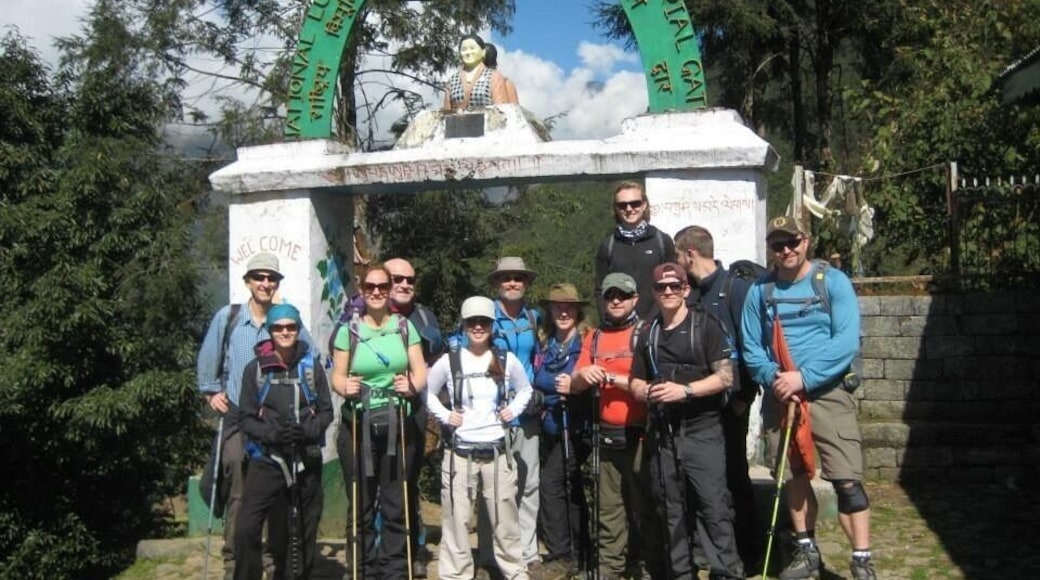 Start of the EBC trek. We looked a little different at the end.