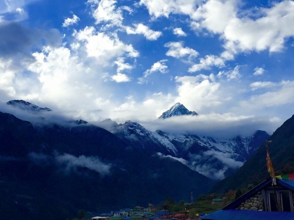 Waiting to catch a flight out of Lukla Airport 