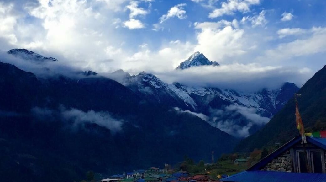 Waiting to catch a flight out of Lukla Airport