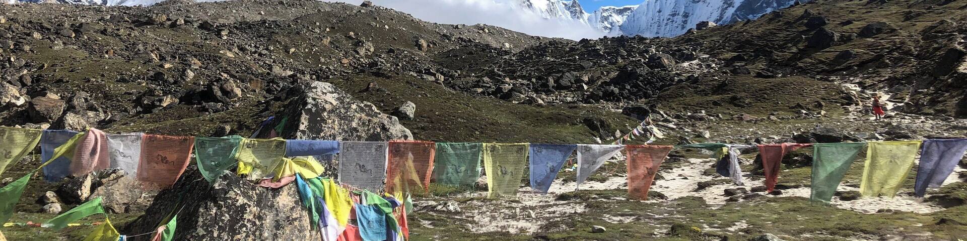 Lukla to Everest Base Camp - completed. A picture on the way up ... toughest thing I’ve ever done!