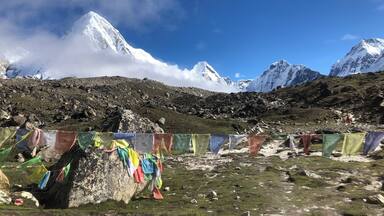 Lukla to Everest Base Camp - completed. A picture on the way up ... toughest thing I’ve ever done!