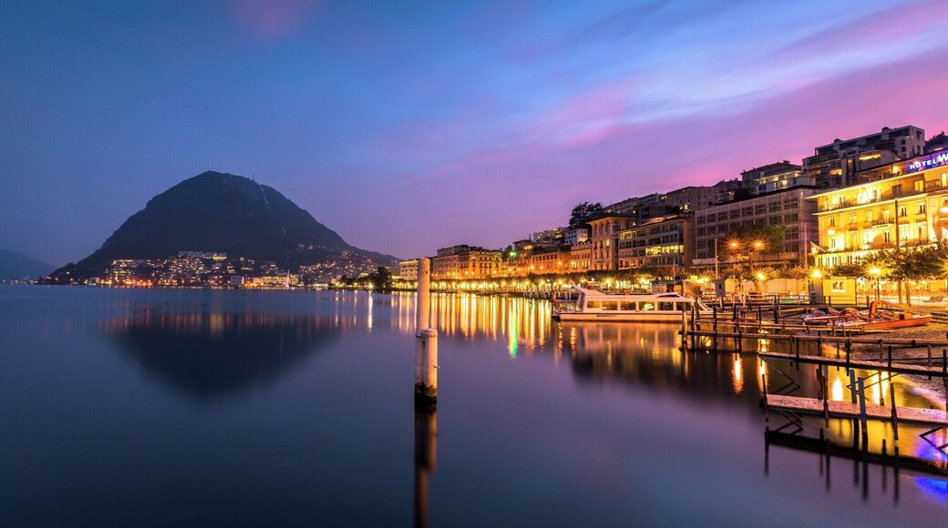 After a lackluster, and misty end to the day in Lugano, the color finally popped just before twilight. This was taken on Day 1 of my two week backpacking trip through small town Switzerland. #Switzerland #europe #lake #sunset #color #explore #adventure #travel #backpacking