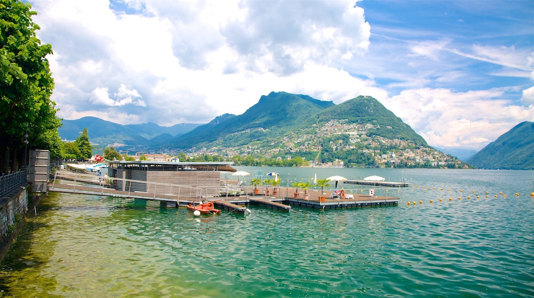 Switzerland which includes a lake or waterhole