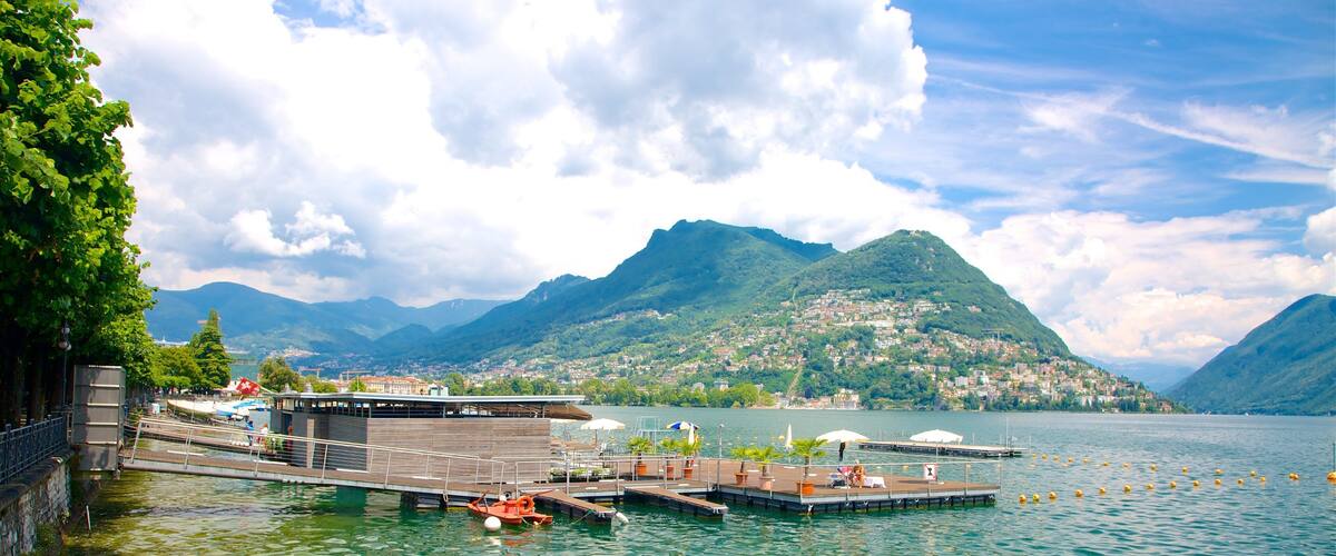 Switzerland which includes a lake or waterhole