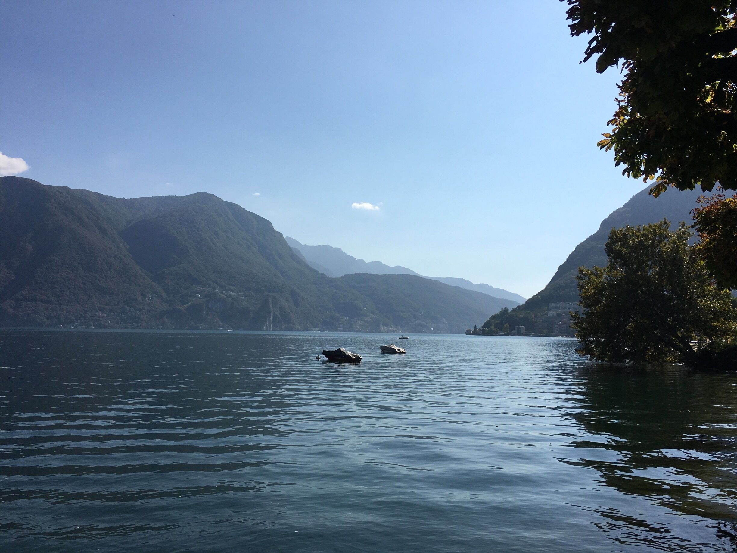 Beautiful Lake Lugano in September