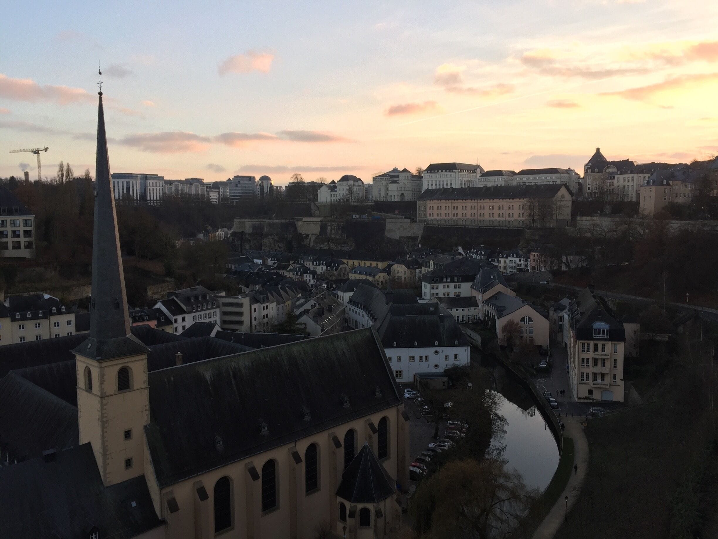 View over old Luxembourg 🇱🇺 from Bock Casemates