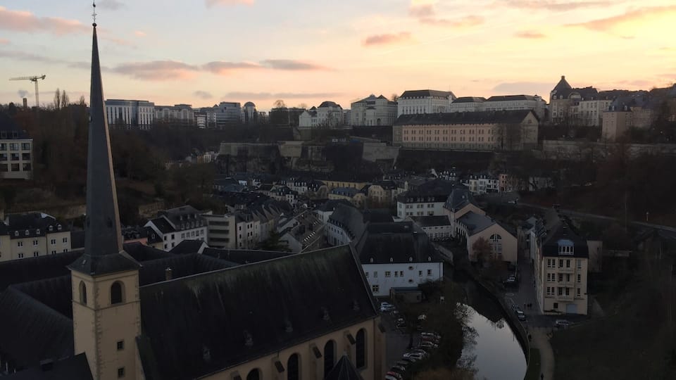 View over old Luxembourg 🇱🇺 from Bock Casemates
