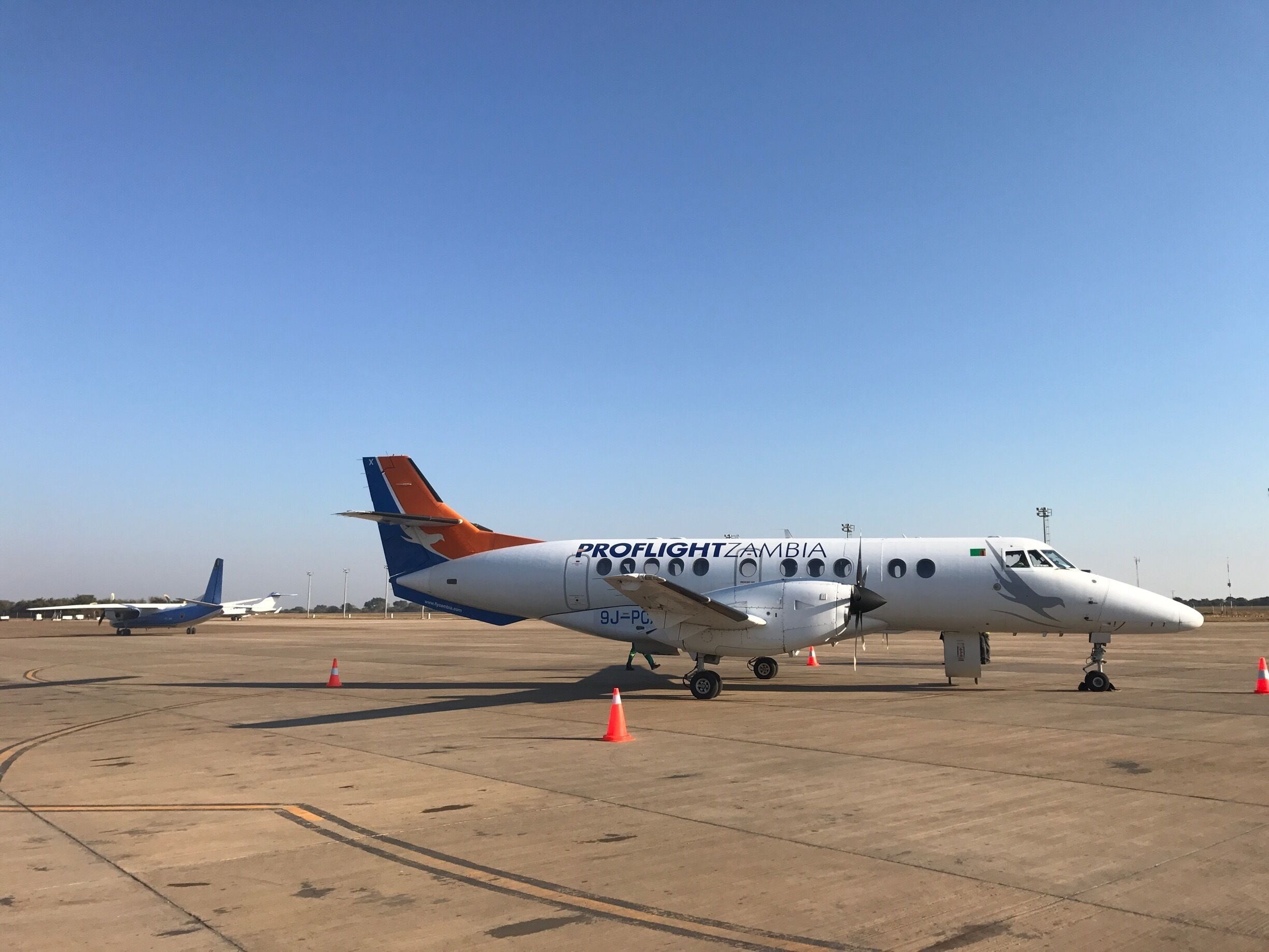 Proflight Zambia is a great way to get around Zambia. So much better than the US airlines!