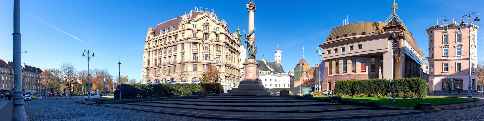 Lviv. Architecture in the old town.
