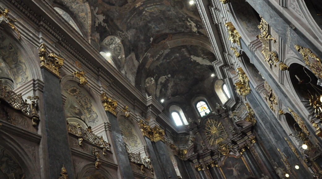 Lviv has an abundance of churches, and this is one of the many located within the historic downtown of the city. This Jesuit church is beautifully grand and old and shabby all at the same time.