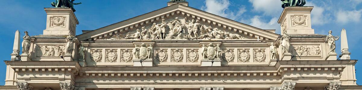 pediment Lviv Opera House