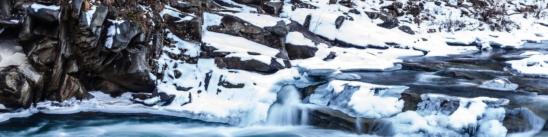Close up view of rapids on the snake river